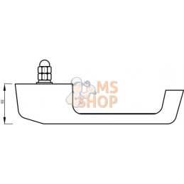 Poignée de porte droite p CNH | GOPART Poignée de porte droite p CNH | GOPARTPR#554079