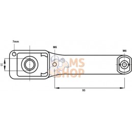 Poignée de porte droite p CNH | GOPART Poignée de porte droite p CNH | GOPARTPR#554079