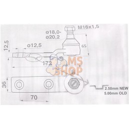 "Tete de lame p/CLAAS" | GOPART "Tete de lame p/CLAAS" | GOPARTPR#690426