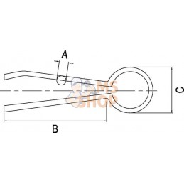 Goupille fendue 5x2,5 | GOPART Goupille fendue 5x2,5 | GOPARTPR#713950