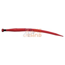 Dent de chargeur, courbée, section carrée 35.5x585mm, extrémité pointue avec écrou M20x1.5mm, rouge, gopart | GOPART Dent de cha