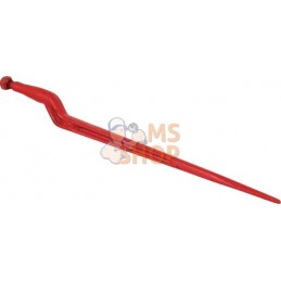 Dent chargeur 60mm double T section 36x810mm, extrémité pointue avec écrou M22x1.5mm, rouge, gopart | GOPART Dent chargeur 60mm 