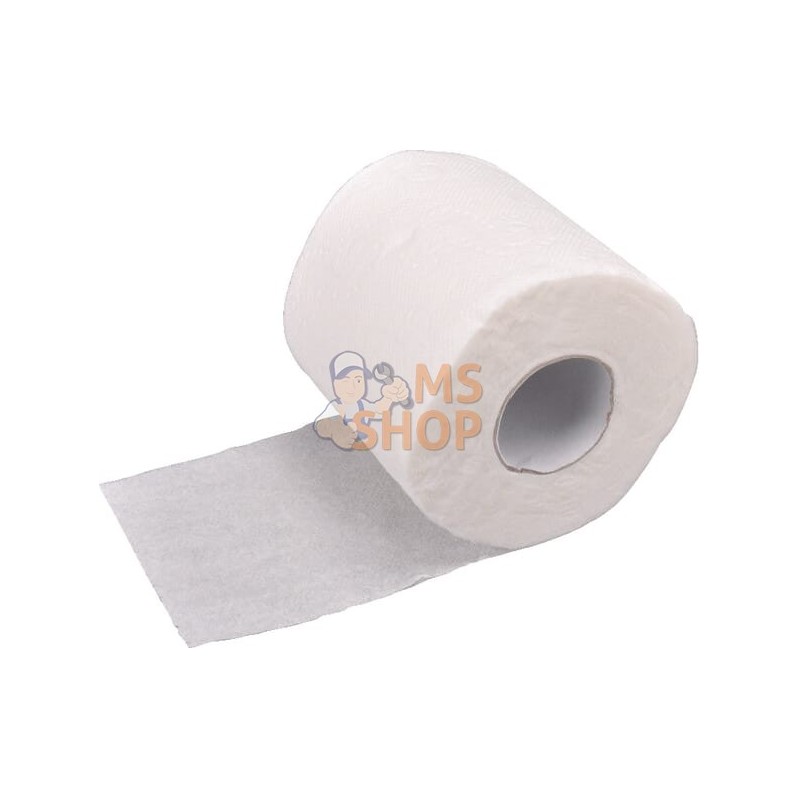 Papier toilette, rouleau blanc, 10cm x 28m, 2 plis, extérieur Ø100mm, gaufré, 48 rouleaux, gopart | GOPART Papier toilette, roul