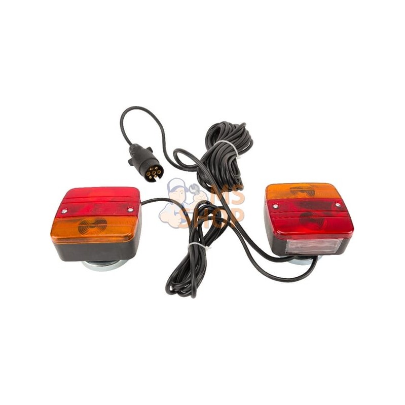 Kit signalisation feux arrière câble 7,5 m magnétique | GOPART Kit signalisation feux arrière câble 7,5 m magnétique | GOPARTPR#
