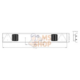 Rampe de signalisation LED 1 m câble 12 m zingué | GOPART Rampe de signalisation LED 1 m câble 12 m zingué | GOPARTPR#777336