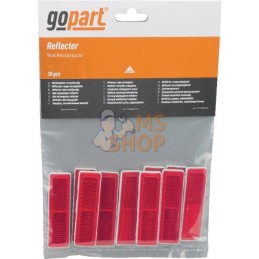 Catadioptre rectangle rouge 69x20mm | GOPART Catadioptre rectangle rouge 69x20mm | GOPARTPR#713973