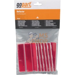 Catadioptre rectangle rouge 105x24mm | GOPART Catadioptre rectangle rouge 105x24mm | GOPARTPR#713970