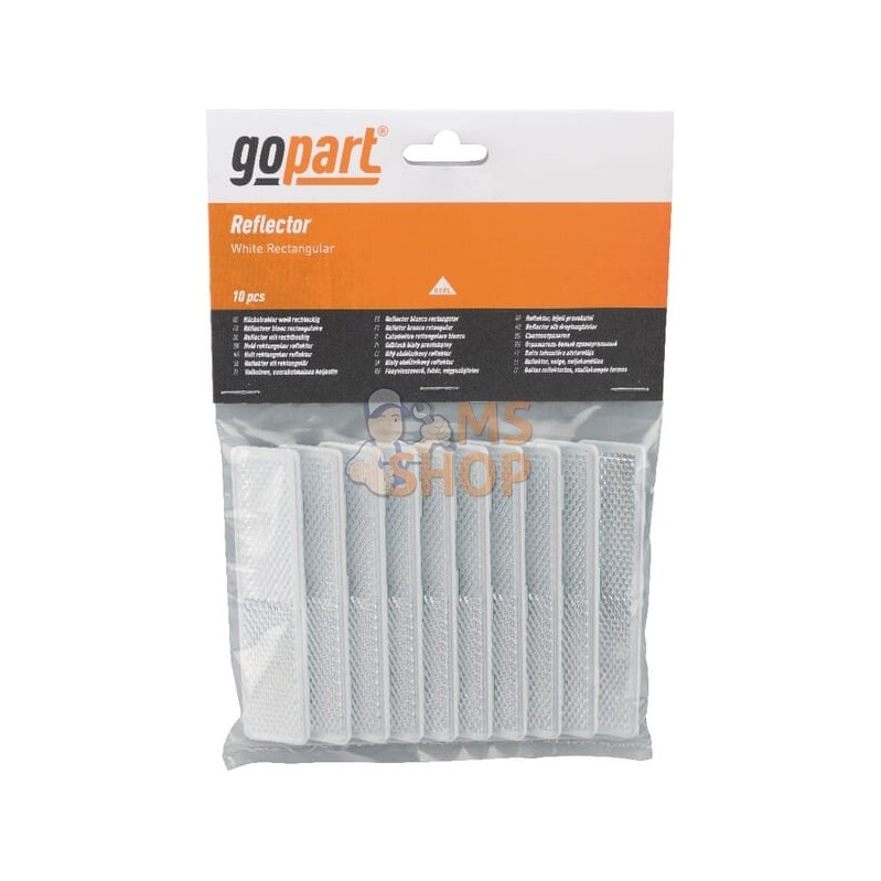 Catadioptre rectangle blanc 105x24mm | GOPART Catadioptre rectangle blanc 105x24mm | GOPARTPR#713969