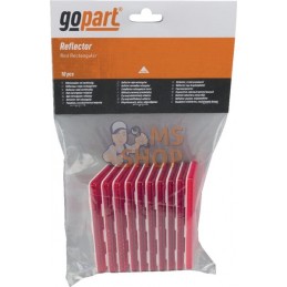 Catadioptre rectangle rouge 94x44mm | GOPART Catadioptre rectangle rouge 94x44mm | GOPARTPR#713975