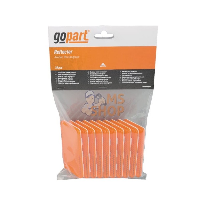 Catadioptre rectangle orange | GOPART Catadioptre rectangle orange | GOPARTPR#713963