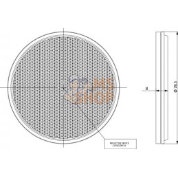 Catadioptre rond blanc Ø75mm | GOPART Catadioptre rond blanc Ø75mm | GOPARTPR#713965