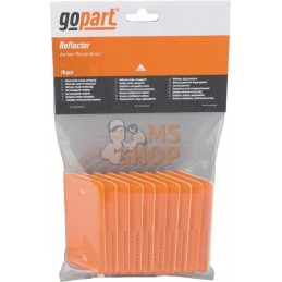 Catadioptre rectangle orange 94x44mm à visser | GOPART Catadioptre rectangle orange 94x44mm à visser | GOPARTPR#713982