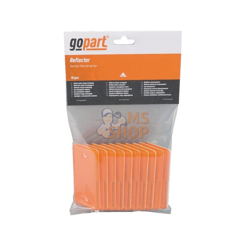 Catadioptre rectangle orange 94x44mm à visser | GOPART Catadioptre rectangle orange 94x44mm à visser | GOPARTPR#713982