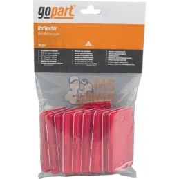 Catadioptre rectangle rouge 94x44mm à visser | GOPART Catadioptre rectangle rouge 94x44mm à visser | GOPARTPR#713977