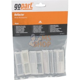 Catadioptre rectangle blanc 69x20mm | GOPART Catadioptre rectangle blanc 69x20mm | GOPARTPR#713941