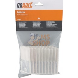 Catadioptre rectangle blanc 70x44mm | GOPART Catadioptre rectangle blanc 70x44mm | GOPARTPR#713971