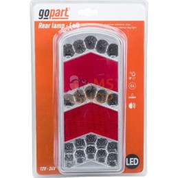 Feu arrière LED rectangle gauche câblé | GOPART Feu arrière LED rectangle gauche câblé | GOPARTPR#777256