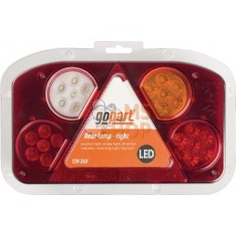 Feu arrière LED rectangle droit câblé | GOPART Feu arrière LED rectangle droit câblé | GOPARTPR#777269