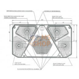 Feu arrière rectangle gauche 242x134mm | GOPART Feu arrière rectangle gauche 242x134mm | GOPARTPR#777267