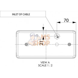 Feu arrière rectangle droit câble | GOPART Feu arrière rectangle droit câble | GOPARTPR#777263