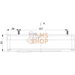 Feu arrière rectangle droit câble | GOPART Feu arrière rectangle droit câble | GOPARTPR#777263