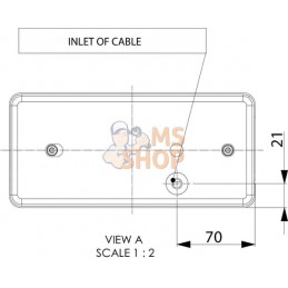 Feu arrière rectangle gauche câble | GOPART Feu arrière rectangle gauche câble | GOPARTPR#777268