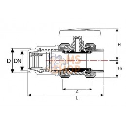 Vanne à bille PE cpl. PVC 50mm | GOPART Vanne à bille PE cpl. PVC 50mm | GOPARTPR#874070