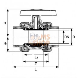 Vanne à bille PVC 40mm | GOPART Vanne à bille PVC 40mm | GOPARTPR#874065