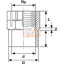 Adaptateur 40/50mmx1 1/4" | GOPART Adaptateur 40/50mmx1 1/4" | GOPARTPR#874048