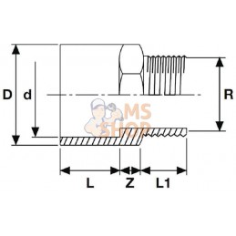 Adaptateur 32/40mmx1" | GOPART Adaptateur 32/40mmx1" | GOPARTPR#874047