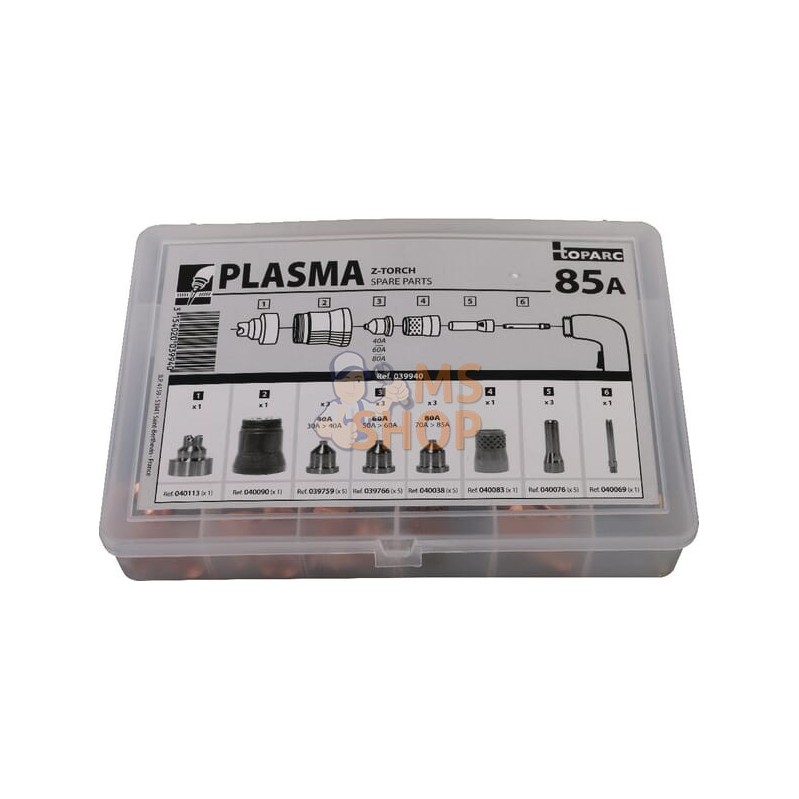 Boîtier avec consommables plasma MT125 | GYS Boîtier avec consommables plasma MT125 | GYSPR#922182