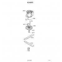 Pièces détachées MOTEUR TONDEUSE N34BPE OUTILS WOLF