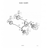 Pièces détachées ROUES-HAUTEUR DE COUPE N34M OUTILS WOLF