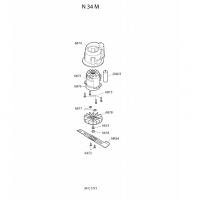 Pièces détachées MOTEUR-LAME TONDEUSE N34M OUTILS WOLF