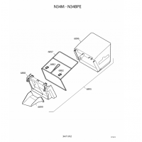 Pièces détachées PANIER TONDEUSE N34M OUTILS WOLF