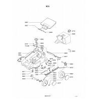 Pièces détachées CARCASSE-ROUES-PANIER NCA OUTILS WOLF