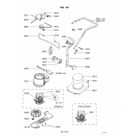 Pièces détachées GUIDON-MOTEUR-LAME NM OUTILS WOLF