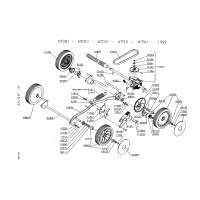 Pièces détachées ROUES-HAUTEUR DE COUPE NTCE1 OUTILS WOLF - MSSHOP