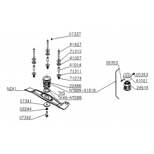 Pièces détachées MOTEUR-LAME NTB OUTILS WOLF - MSSHOP