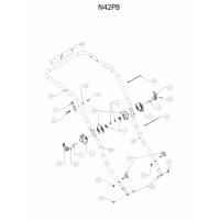 Pièces détachées GUIDON Tondeuse 42cm N42PB OUTILS WOLF - MSSHOP