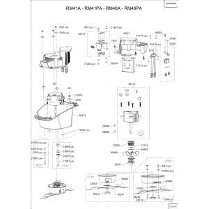 Pièces détachées MOTEUR-LAME TONDEUSE RM46PA OUTILS WOLF MSSHOP