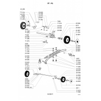 Pièces détachées ROUES-HAUTEUR DE COUPE PF OUTILS WOLF - MSSHOP