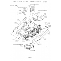 Pièces détachées CARCASSE TONDEUSE GTFH2 OUTILS WOLF MSSHOP