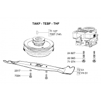 Pièces MOTEUR-LAME THF OUTILS WOLF MSSHOP