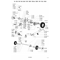 Pièce détachée ROUES-HAUTEUR DE COUPE TAK OUTILS WOLF MSSHOP