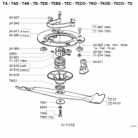 Pièce détachée MOTEUR-LAME TB OUTILS WOLF MSSHOP