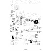 Pièce détachée ROUES-HAUTEUR DE COUPE TKOE OUTILS WOLF MSSHOP