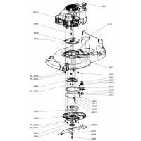 Pièces MONTAGE-MOTEUR-LAME RT53K3 OUTILS WOLF - MSSHOP