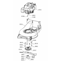 Pièces MONTAGE MOTEUR-LAME RT53X OUTILS WOLF - MSSHOP