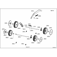 Pièces détachées ROUES-HAUTEUR DE COUPE RM37PE OUTILS WOLF